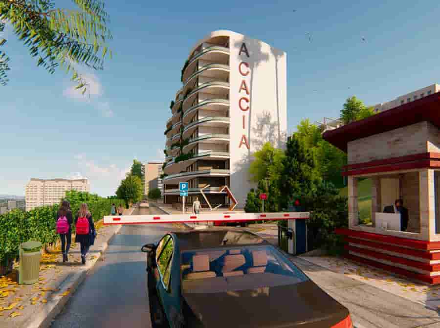 Accès principal de la Résidence Acacia Bessa Promotion Immobilière