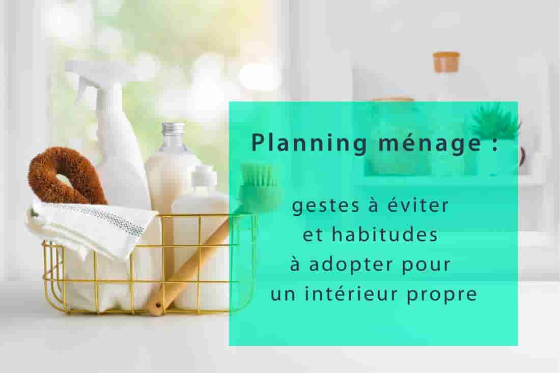 Planning nettoyage Bessa Promotion Immobilière