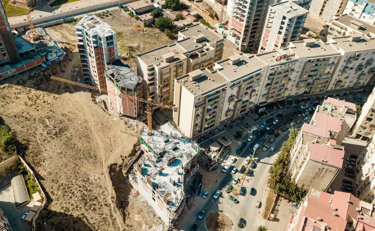 Vue d'ensemble du chantier