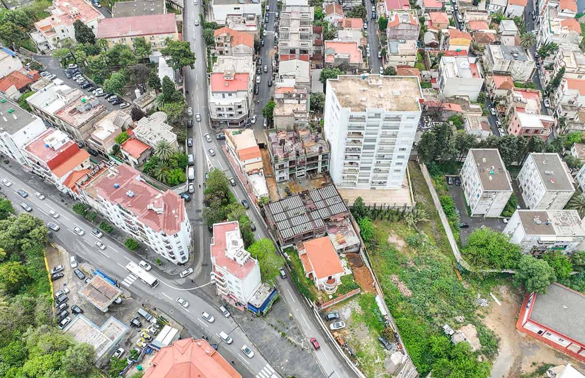 Vue d'en haut du projet Harmonia