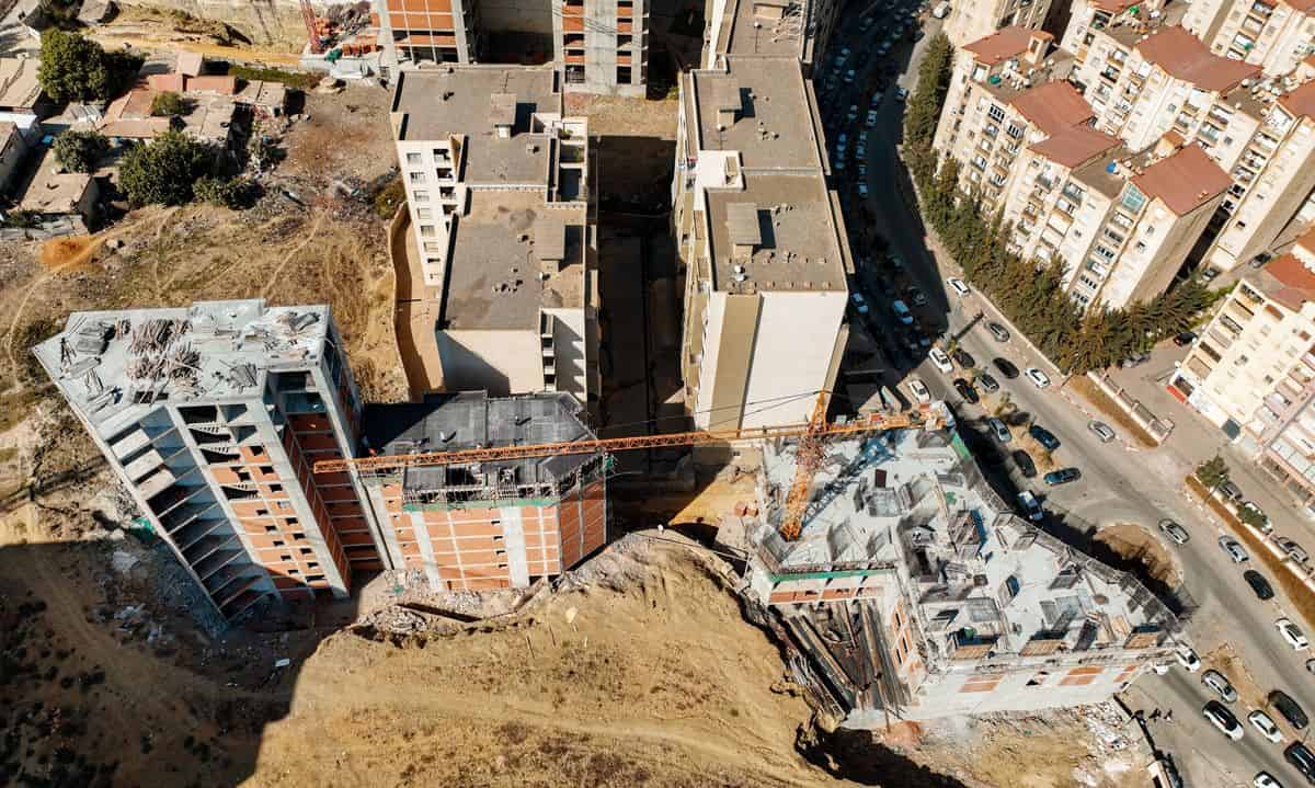 Vue d'ensemble du chantier