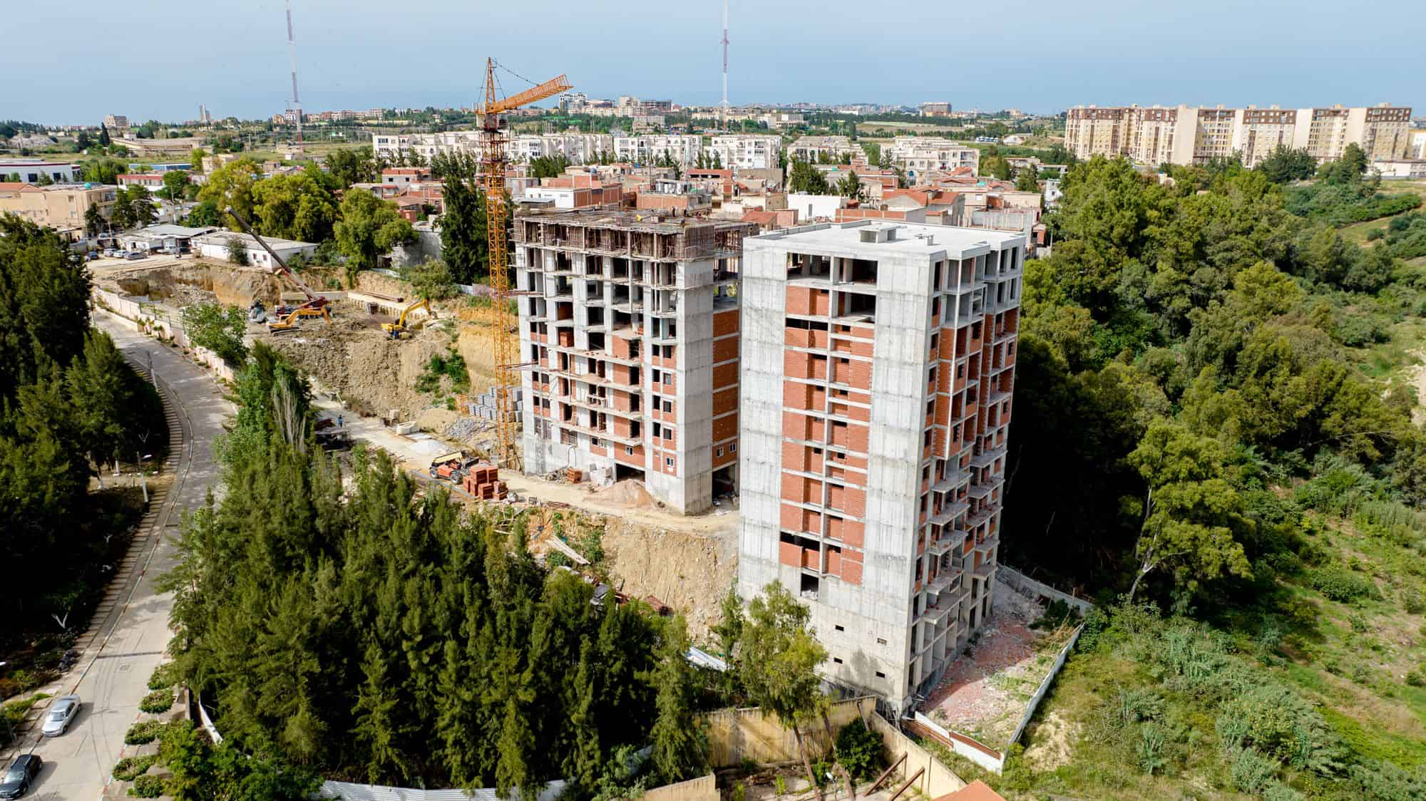 Vue d'ensemble du chantier