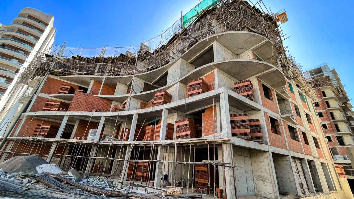 Vue d'ensemble du chantier