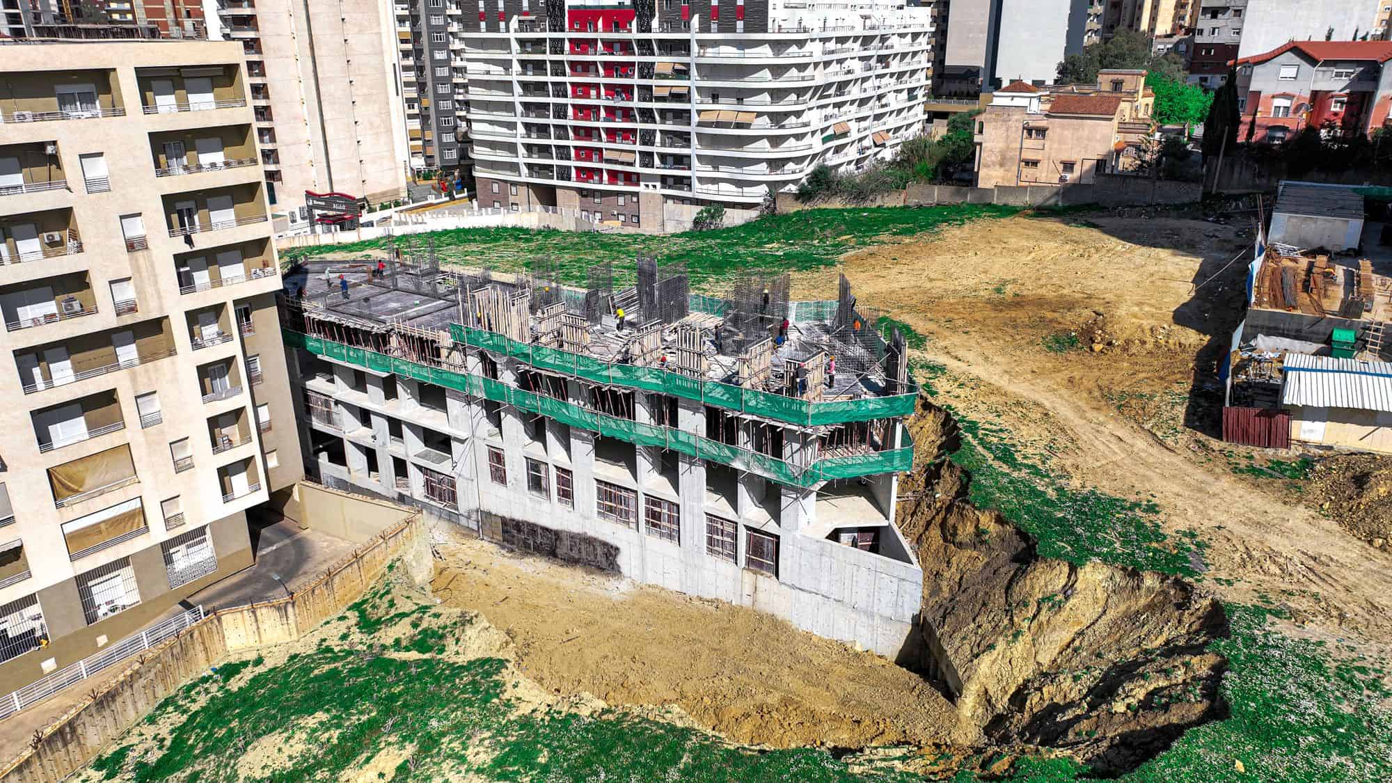 Vue d'ensemble du chantier