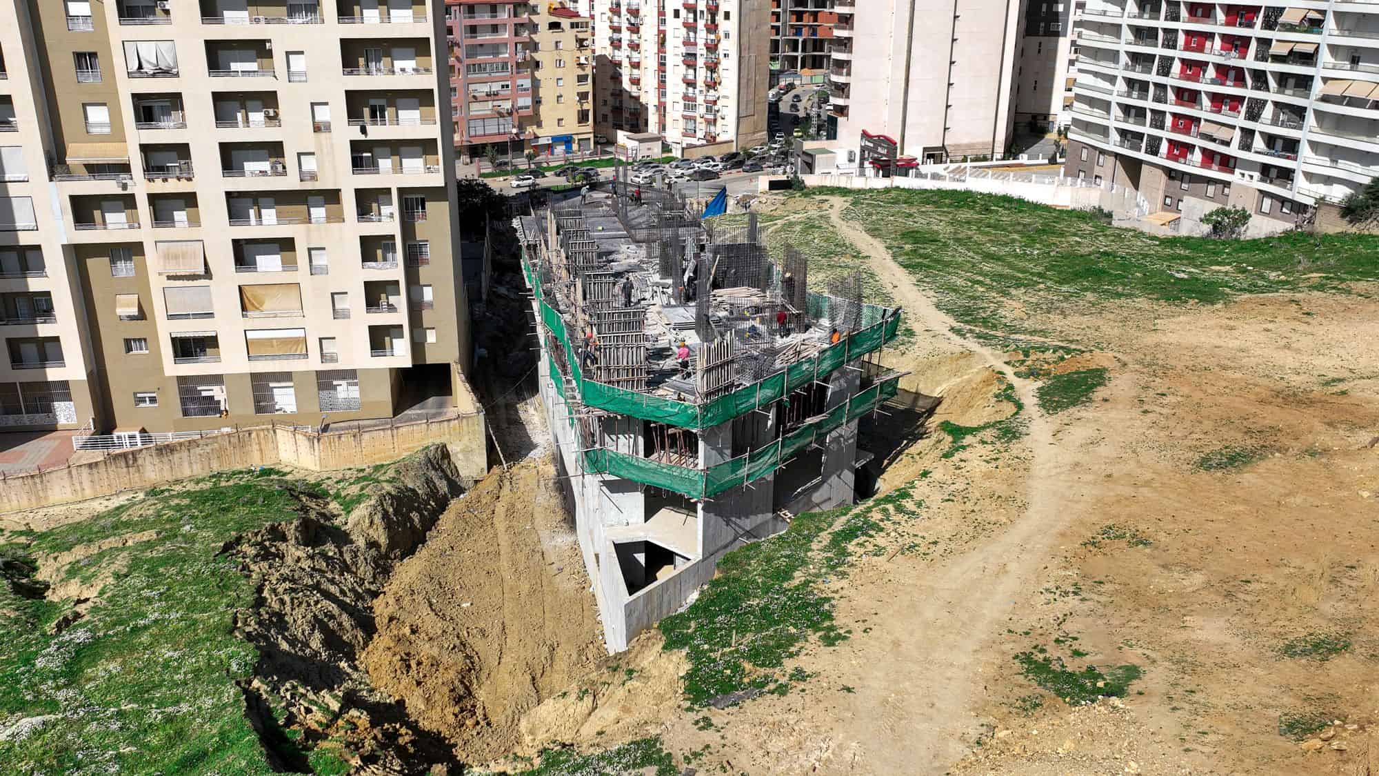 Vue d'ensemble du chantier
