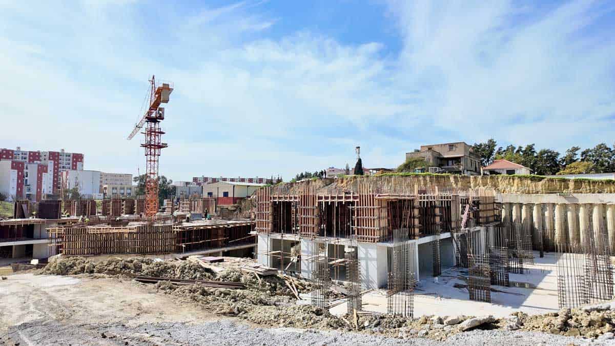 vue aérienne du projet