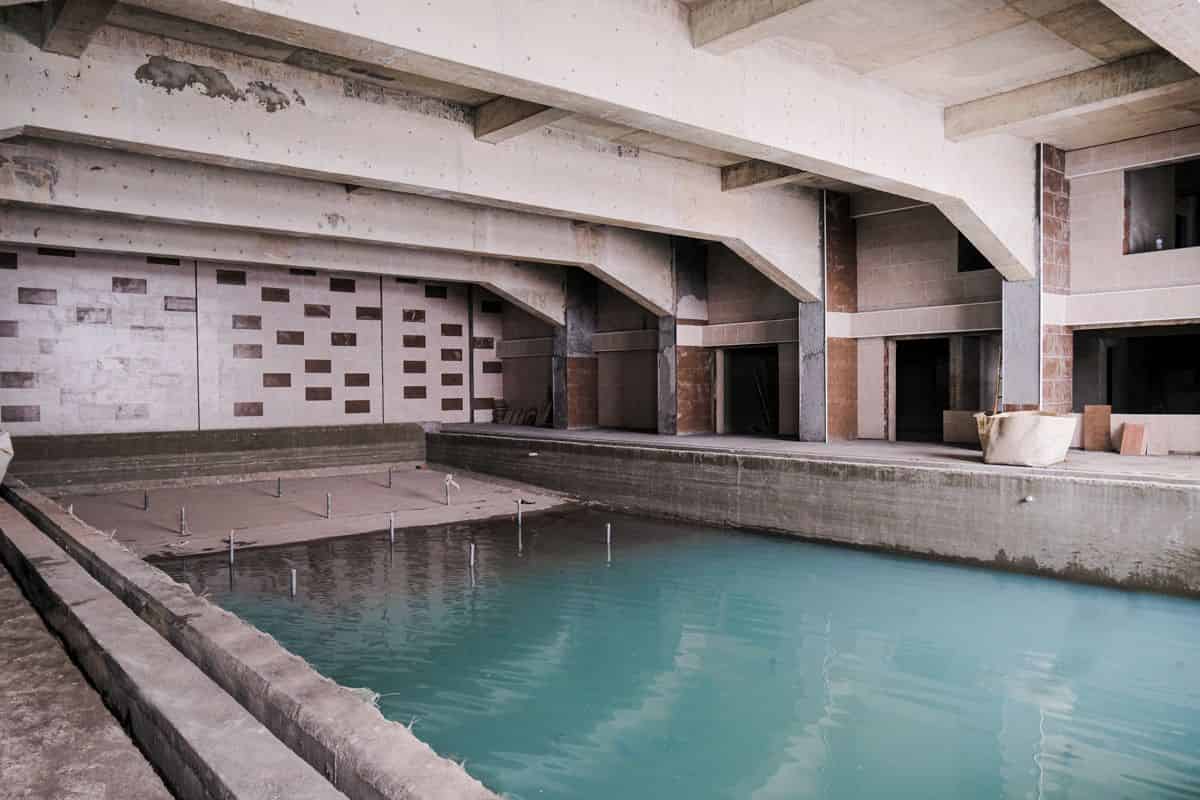 Avancement des travaux Piscine
