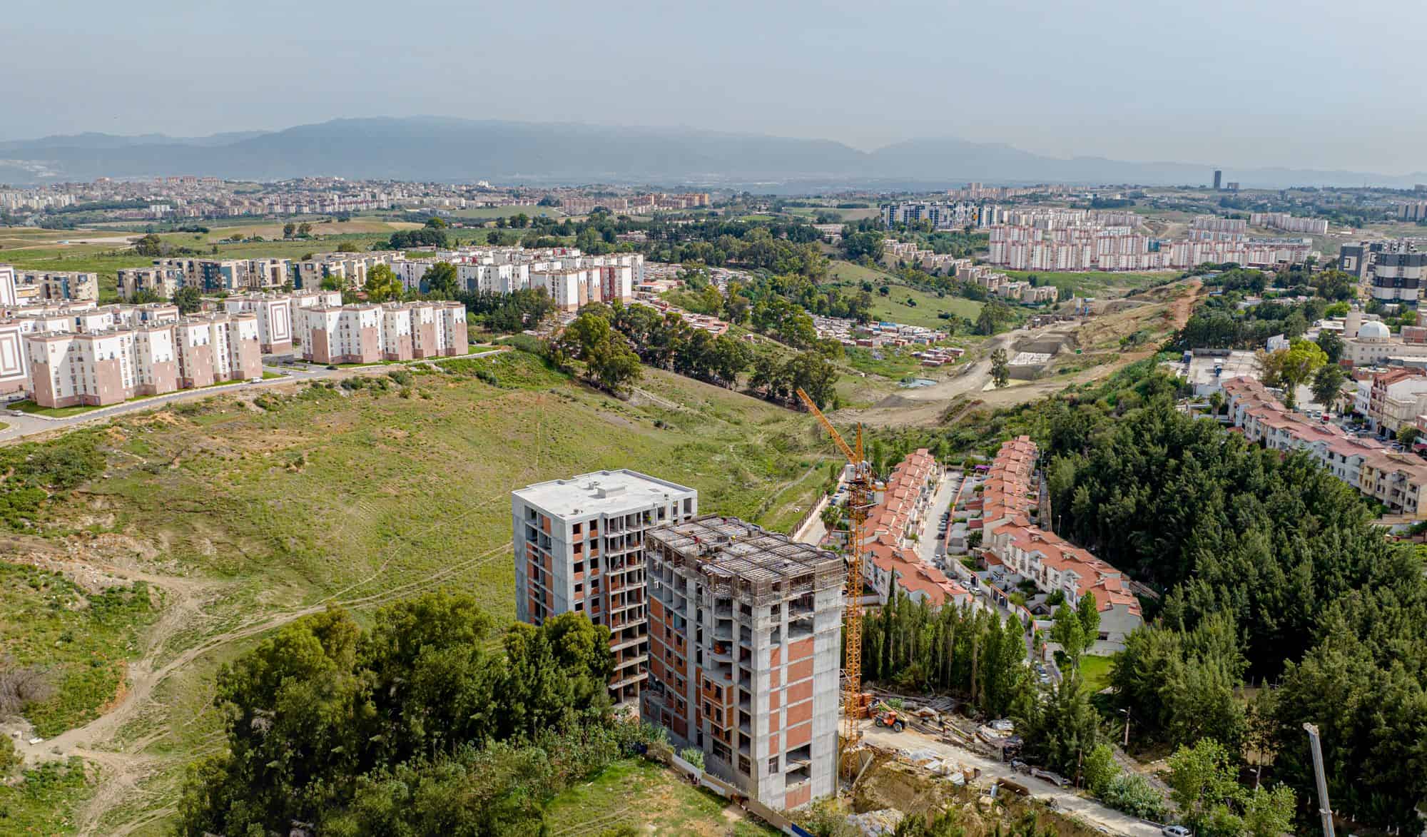 Vue d'ensemble du chantier