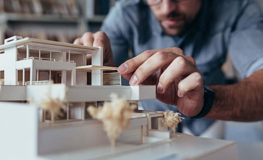 Maquette 3D d’une architecture immobilière 
