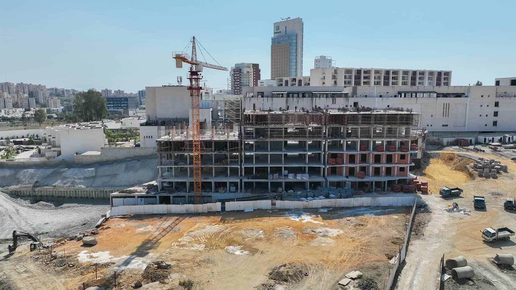 Vue aérienne sur la Résidence Andalucia à Cheraga en cours de construction Vue aérienne sur la Résidence Andalucia à Cheraga en cours de construction